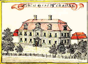 Schlos gros Schottke - Zamek, widok oglny